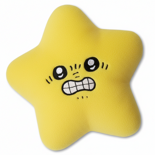 Dancing star plush toy with interactive movement soft cuddly design for kids