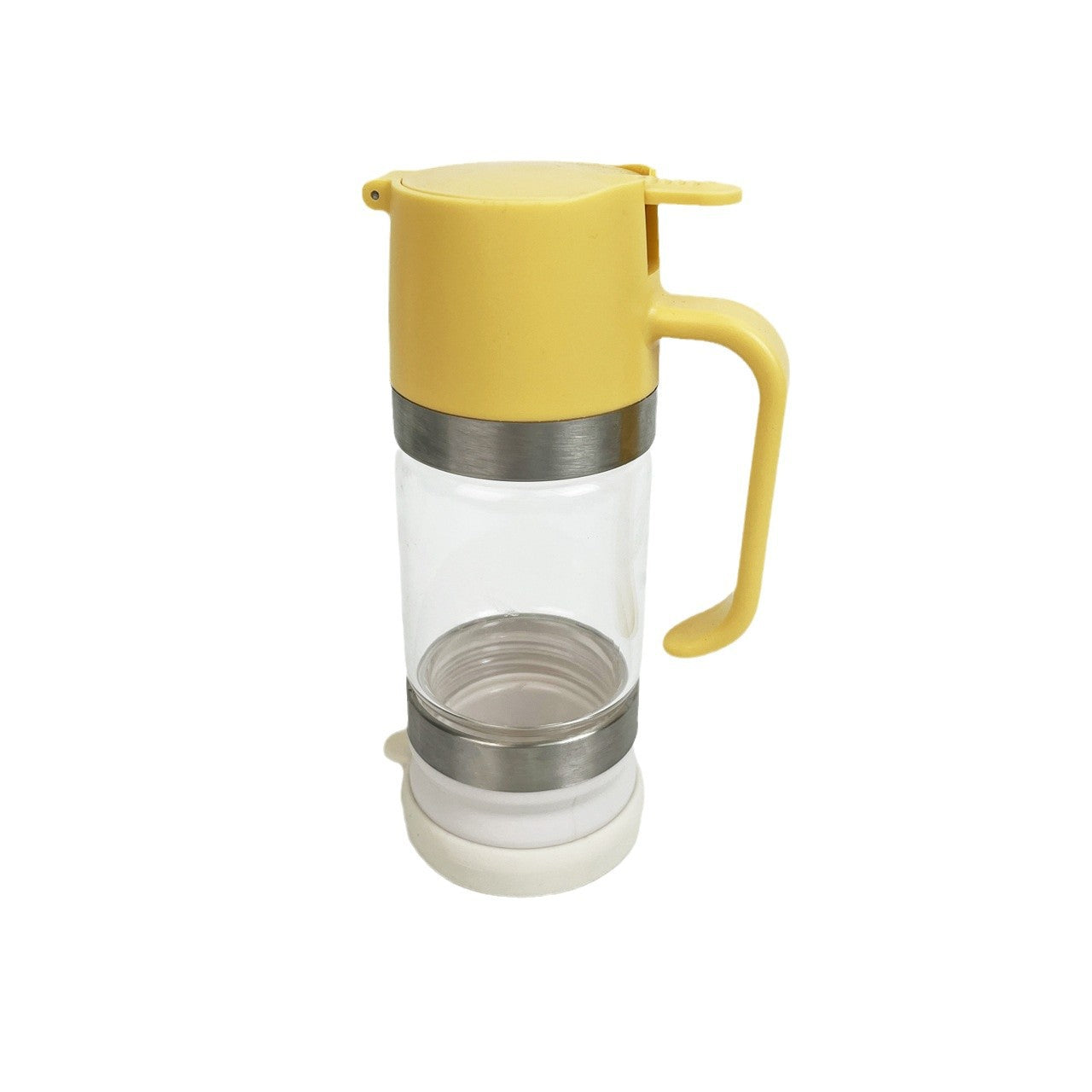 Easy pour honey dispenser in yellow color with smooth controlled flow and anti drip design for clean serving (Color: Yellow)