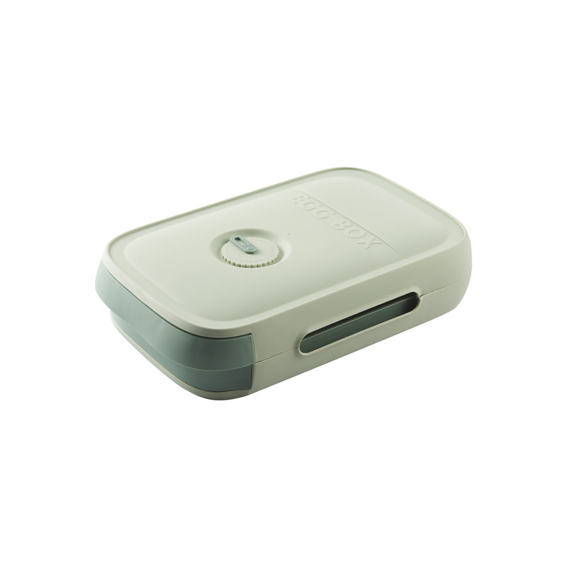 Egg storage drawer in green color with stackable design airflow ventilation and freshness tracking lid (Color: Green)