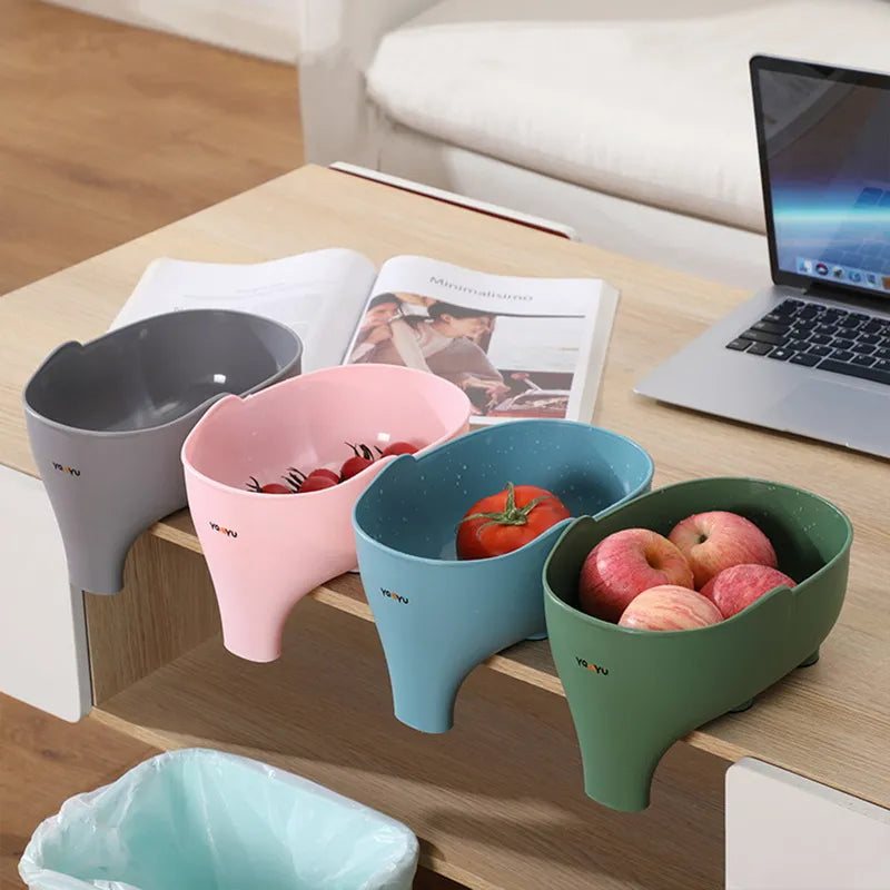 Elephant sink strainer 2 pack kitchen drain basket for catching food waste depiction of various color options