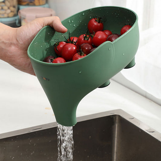 Elephant sink strainer 2 pack kitchen drain basket for catching food waste depiction of draining tomatoes