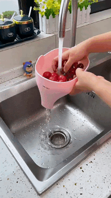 Elephant sink strainer 2 pack kitchen drain basket for catching food waste gif