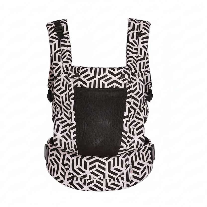 Ergonomic front facing hip seat baby carrier in apricot color (Color: Apricot)
