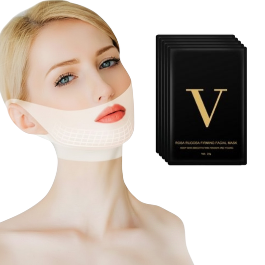 Face lifting chin masks 5 pack for jawline support skin firmness and facial contour care