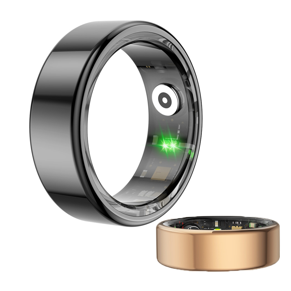 Smart fitness ring tracking heart rate sleep and activity with long battery life