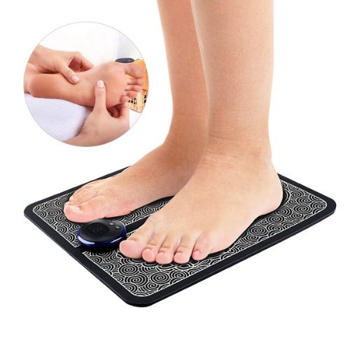 Electric foot massage pad with adjustable massage modes foldable portable design and usb charging model shot