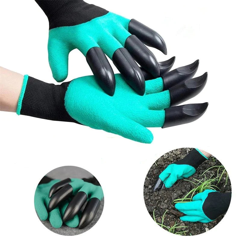 Gardening gloves with claws for digging planting and protecting hands