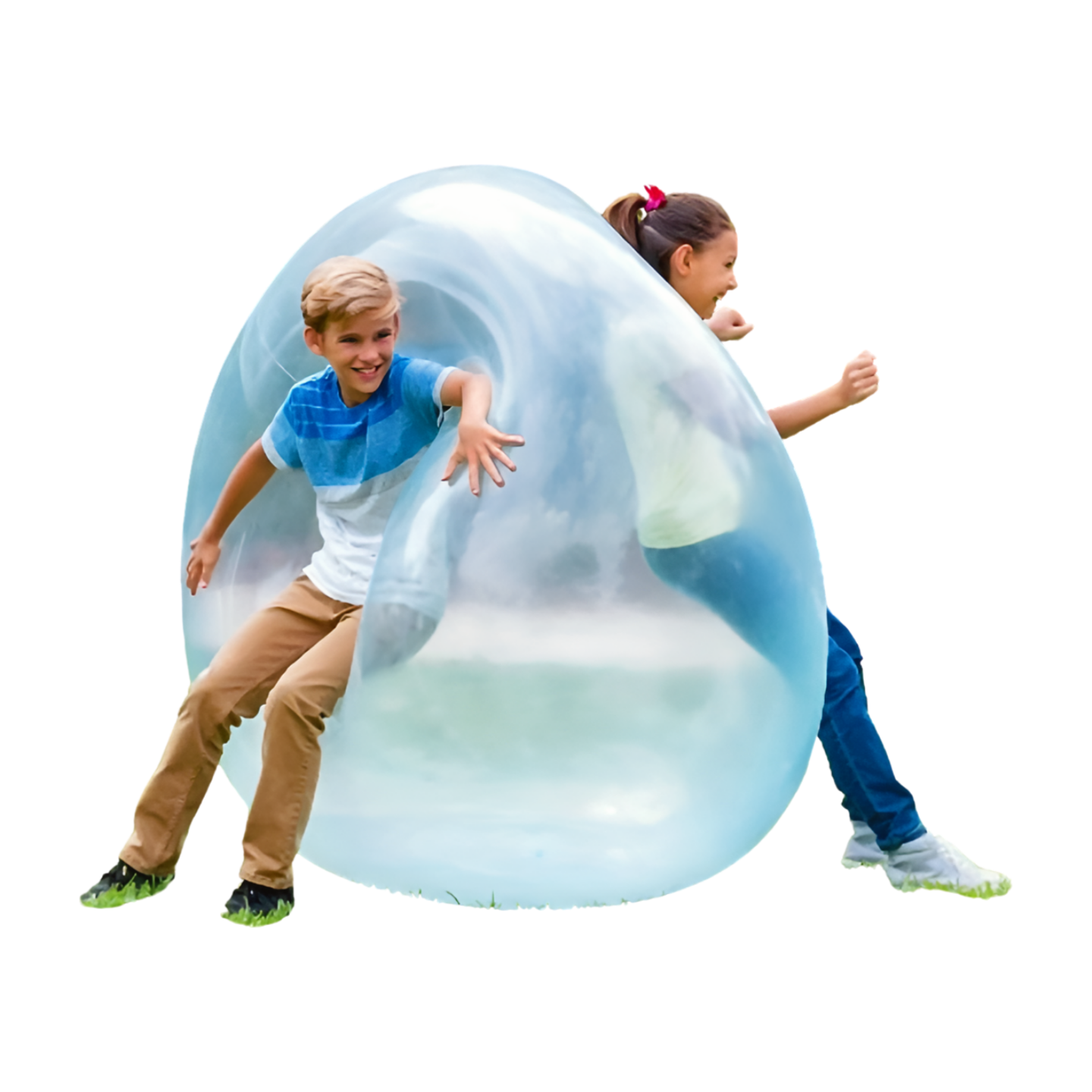 Giant inflatable bubble ball for outdoor play and party fun model shot