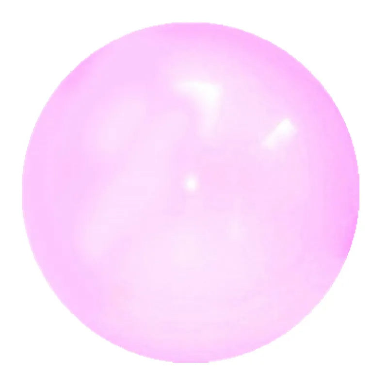 Giant inflatable bubble ball in pink color for outdoor play and party fun (Color: Pink)