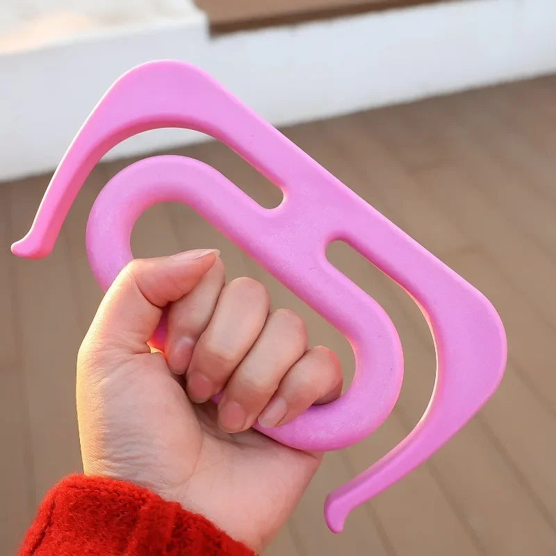 Grocery bag carry handle for comfortable grip and carrying multiple heavy shopping bags easily close product shot