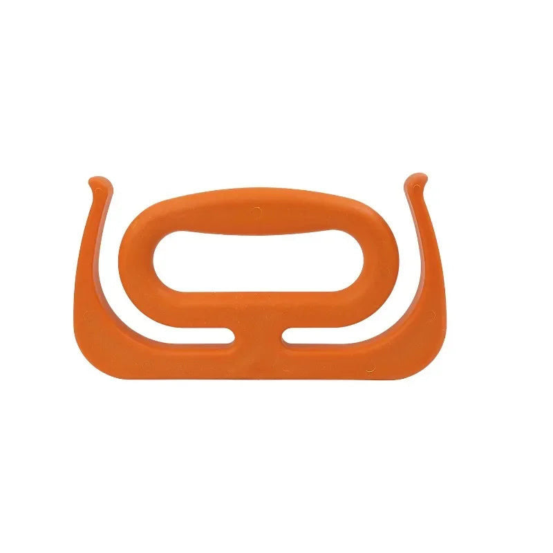 Grocery bag carry handle in orange color for comfortable grip and carrying multiple heavy shopping bags easily (Color: Orange)