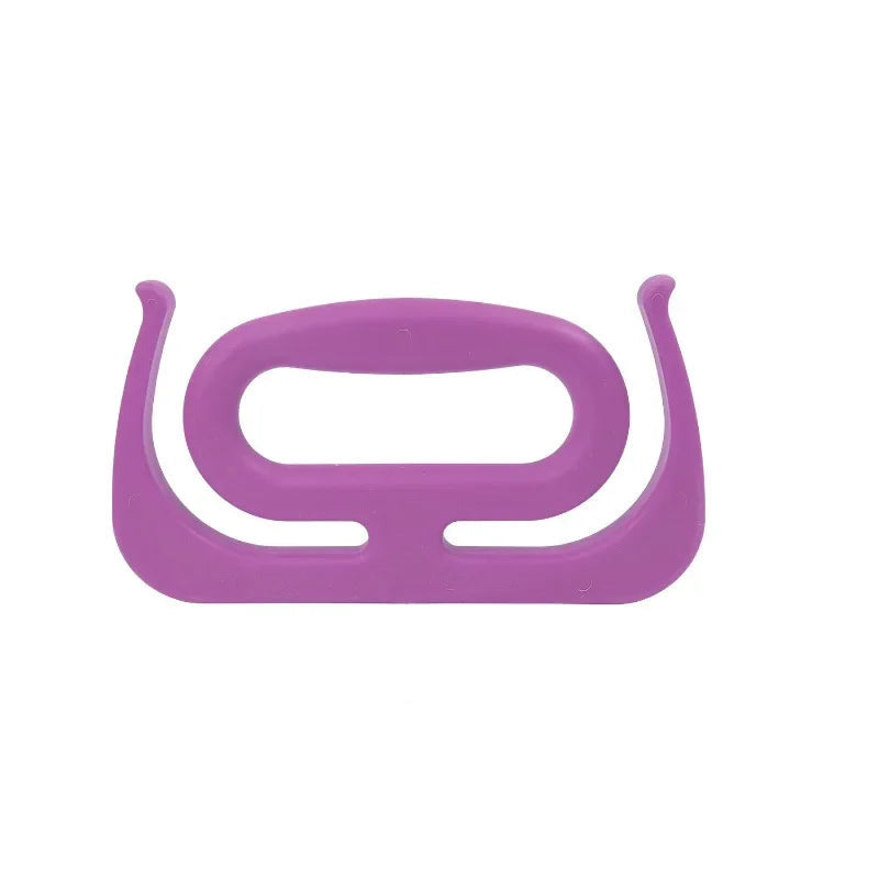 Grocery bag carry handle in purple color for comfortable grip and carrying multiple heavy shopping bags easily (Color: Purple)