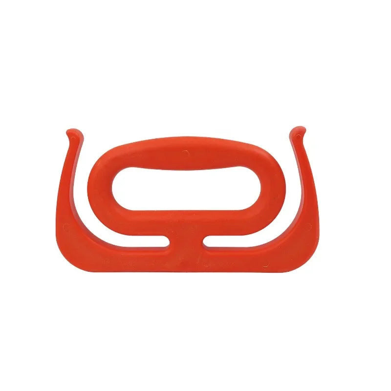 Grocery bag carry handle in red color for comfortable grip and carrying multiple heavy shopping bags easily (Color: Red)