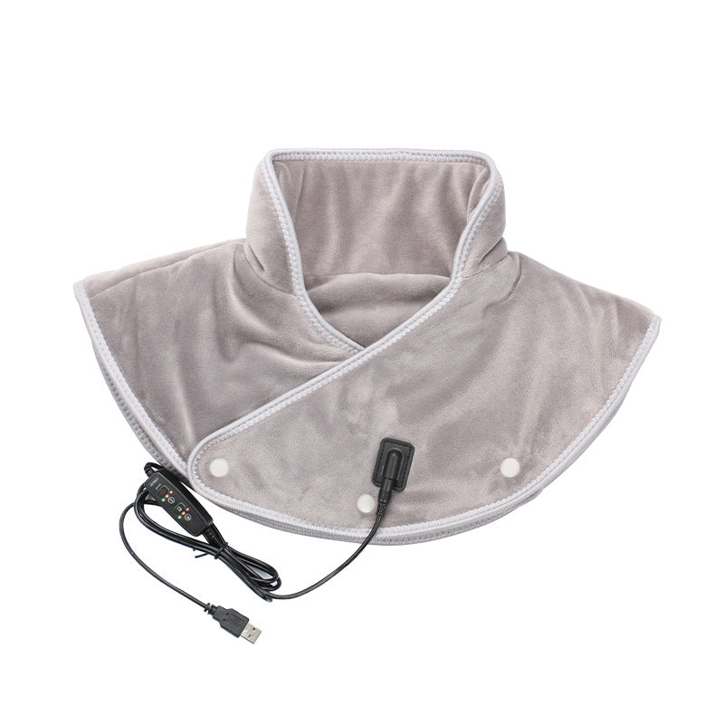 Heated shoulder and neck pad in heat only type with adjustable heat levels for soothing comfort and relaxation (Type: Heat Only)
