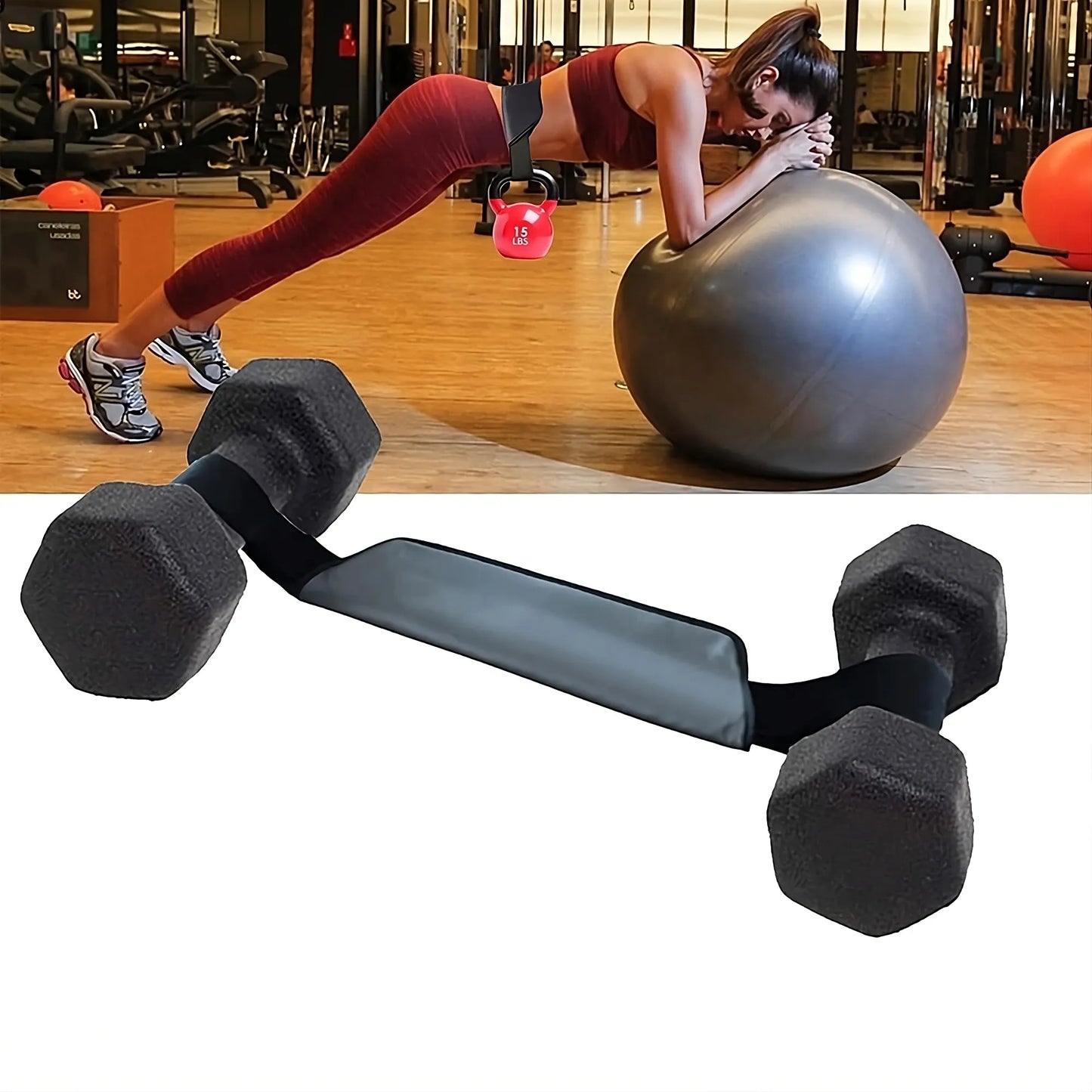 Hip thrust belt with padding for glute workouts and comfortable hip thrust training