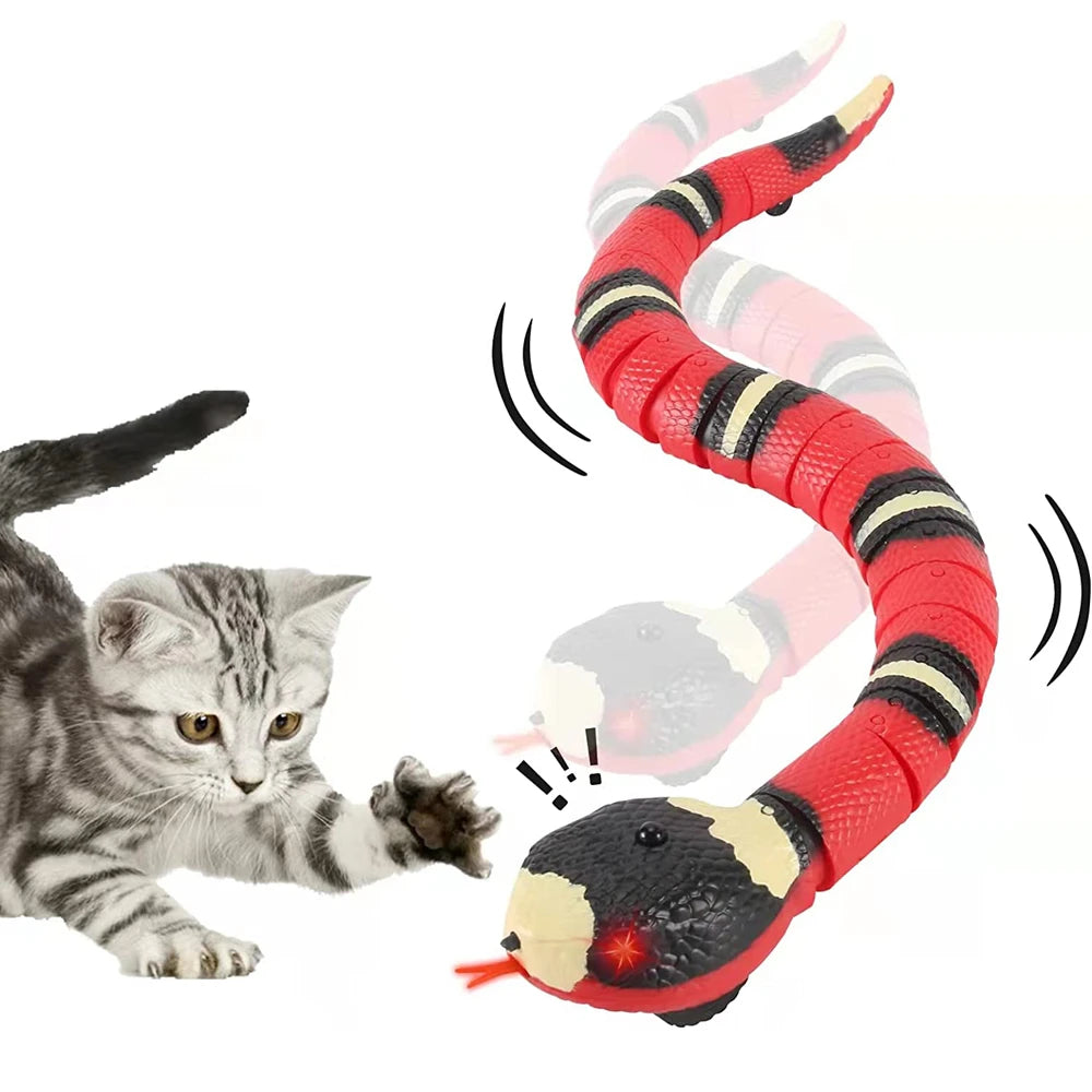 Interactive snake toy for cats realistic moving snake toy with smart sensing product shot
