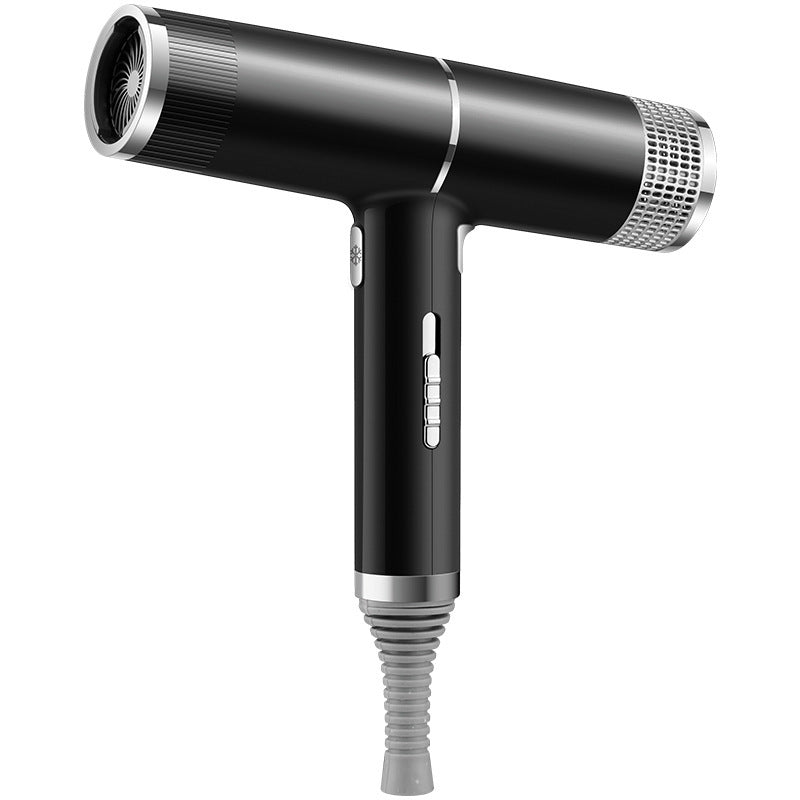 Ionic hair dryer in black color with hot and cold air settings designed for everyday hair drying and styling (Color: Black)