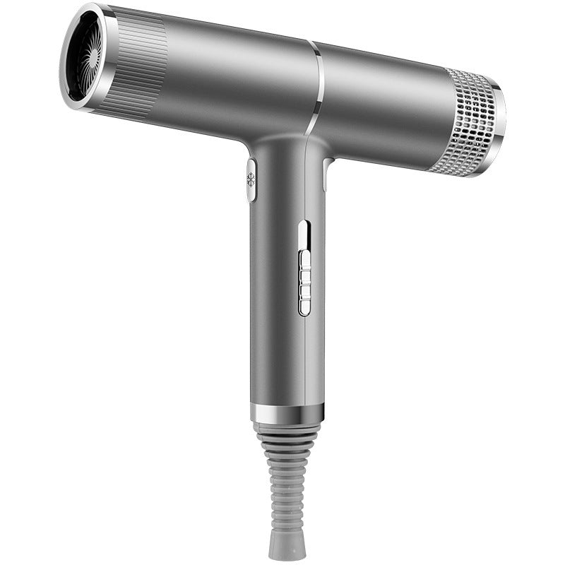 Ionic hair dryer in gray color with hot and cold air settings designed for everyday hair drying and styling (Color: Gray)