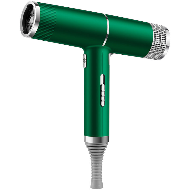 Ionic hair dryer in green color with hot and cold air settings designed for everyday hair drying and styling (Color: Green)