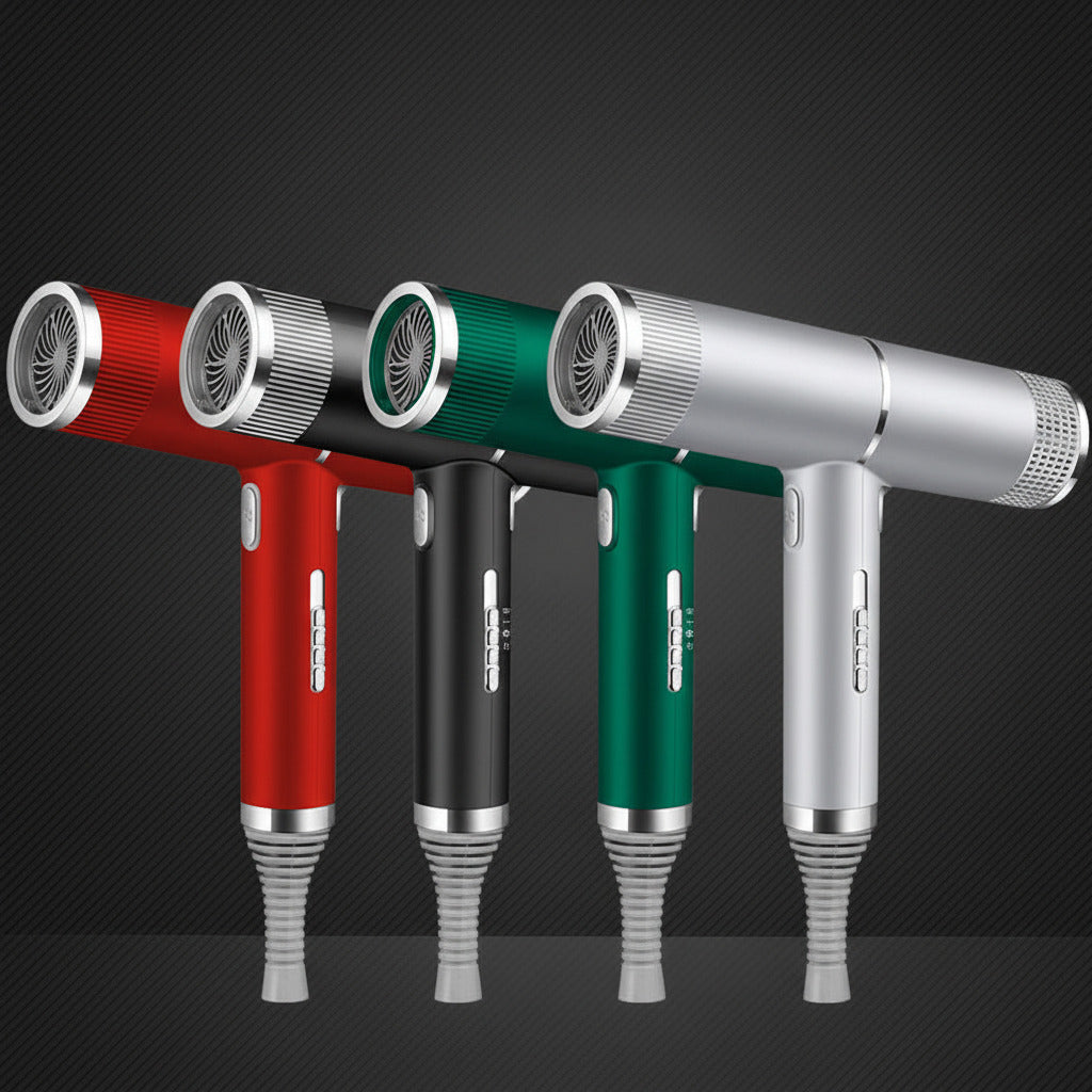 Ionic hair dryer with hot and cold air settings designed for everyday hair drying and styling