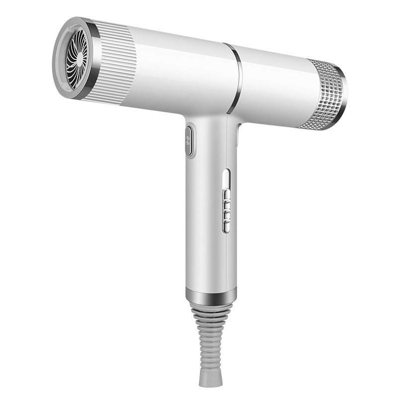 Ionic hair dryer in white color with hot and cold air settings designed for everyday hair drying and styling (Color: White)