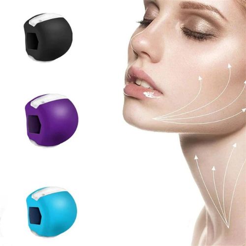 Jawline trainer silicone chew exerciser for facial muscle strengthening and jaw definition model shot