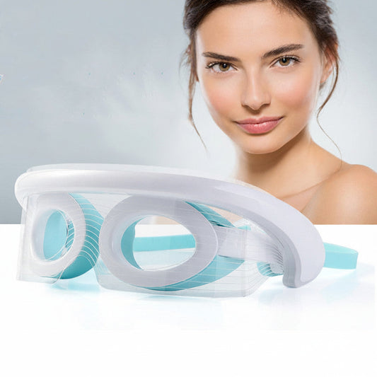 LED light therapy eye massager with heat compress vibration massage and soft silicone design for relaxing eye care