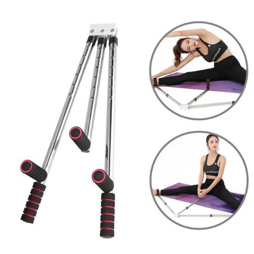 Leg stretching trainer for flexibility splits training dance gymnastics and mobility exercises product shot depiction of use