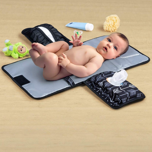 Lil Fox portable folding baby diaper changing pad designed for easy and hygienic diaper changes while traveling or outdoors baby snapshot