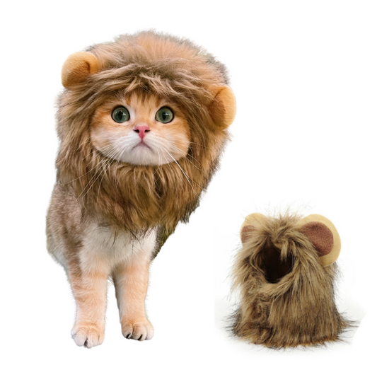 Lion mane costume for cats fluffy pet costume for cats and small dogs