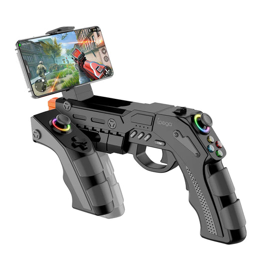 Mobile fps gun controller with bluetooth connectivity gyro aiming and vibration feedback for immersive gaming