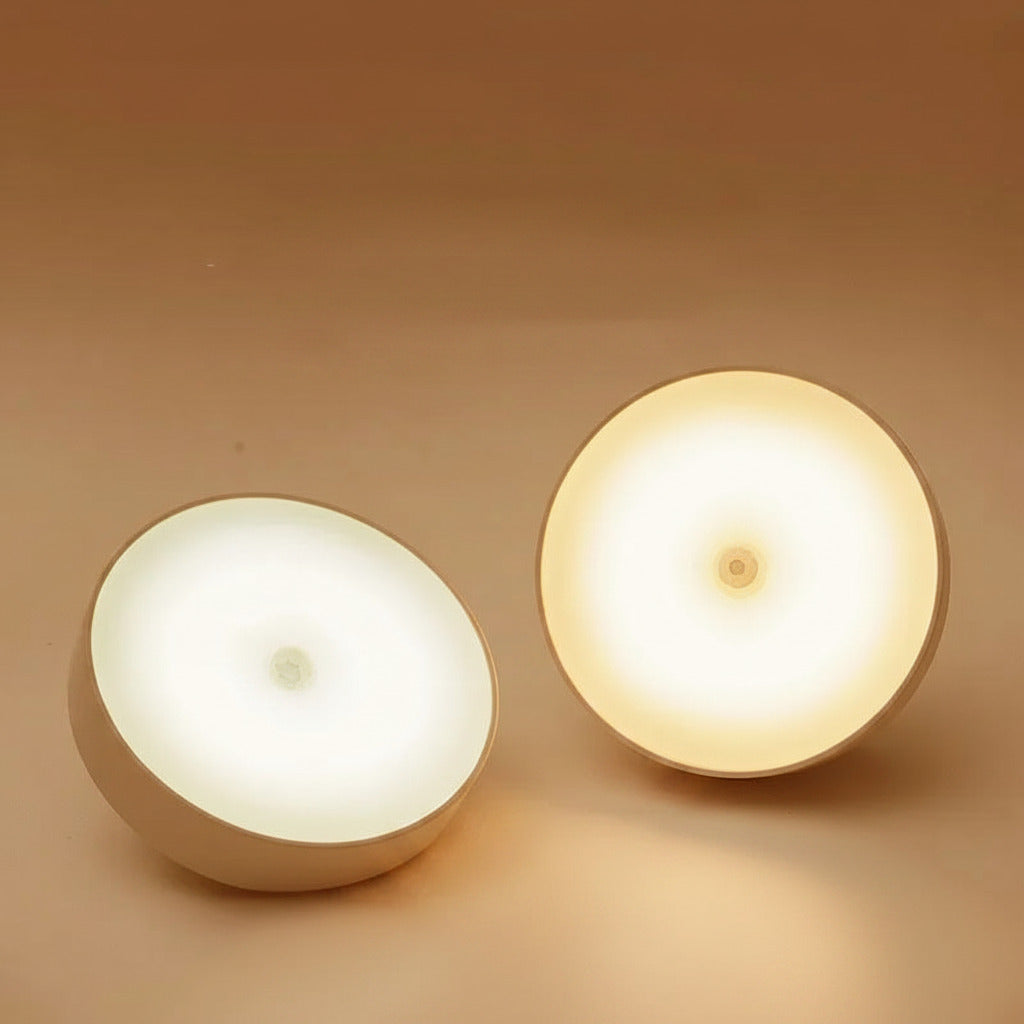Motion sensor night light with magnetic rechargeable design and adjustable warm and cool lighting modes