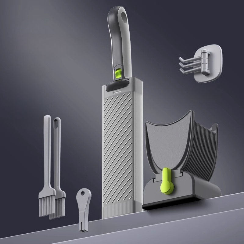 Multi blade meat slicer in gray color with stainless steel blades for fast and even slicing of fresh meat (Color: Gray)