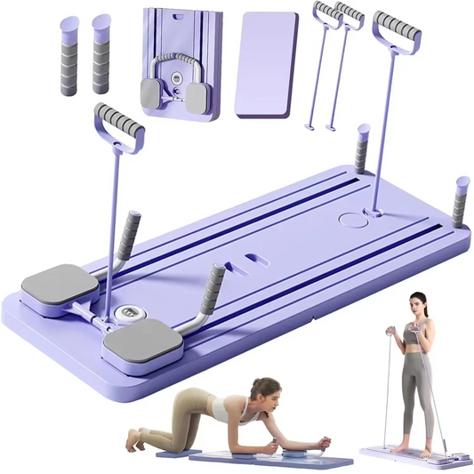 Multifunctional abdominal board for core workouts with resistance bands and home fitness training