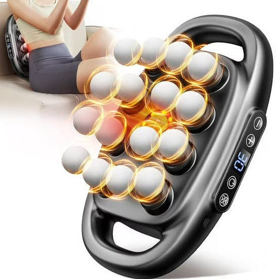 Muscle massage gun with 16 interchangeable heads for deep tissue recovery and relaxation