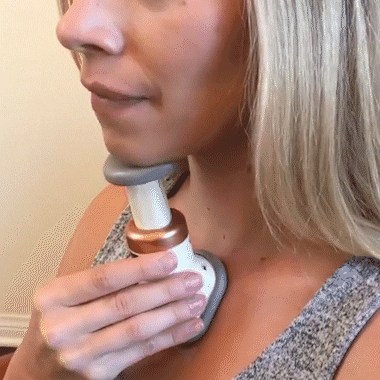 Neck toning trainer for neck muscle exercises posture support and portable wellness training gif