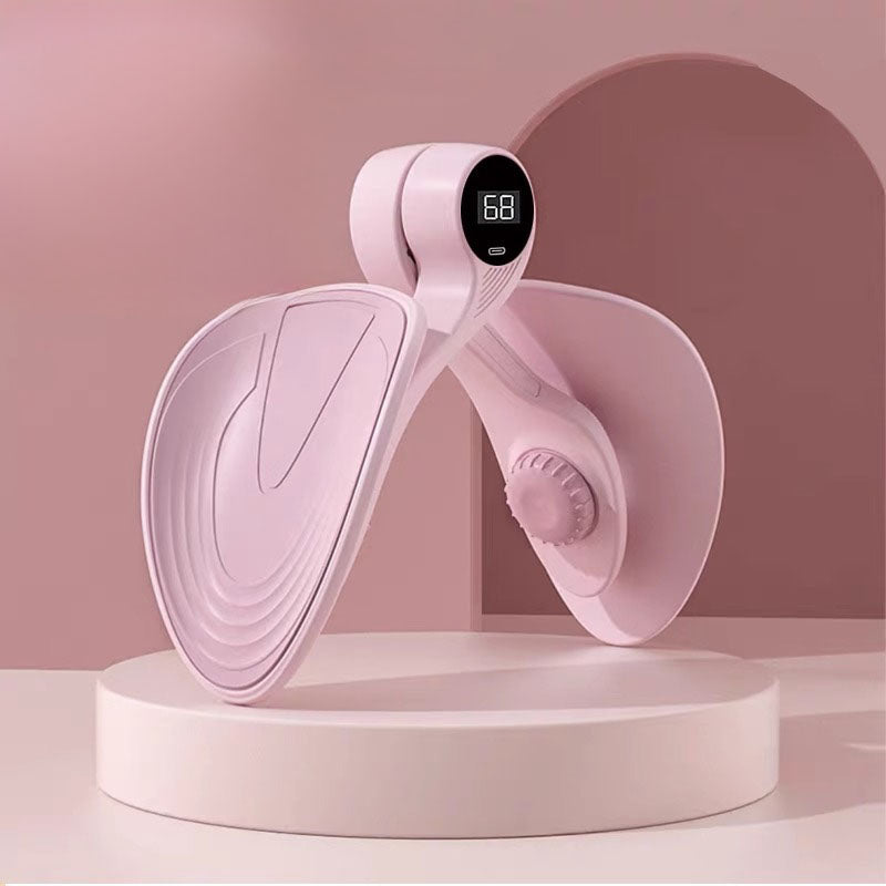 Pelvic floor and thigh trainer in pink color for inner thigh exercise and muscle strengthening (Color: Pink)
