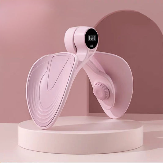 Pelvic floor and thigh trainer in pink color for inner thigh exercise and muscle strengthening (Color: Pink)