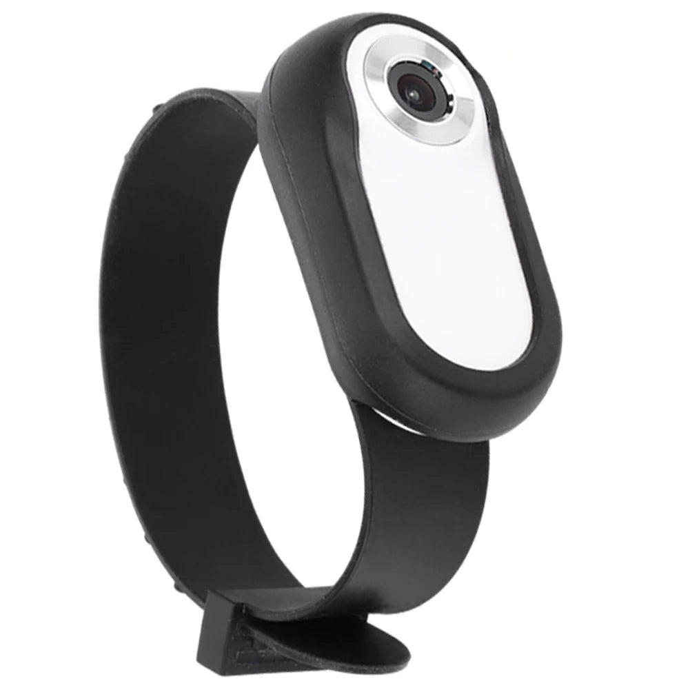 Pet camera collar in white color with 1080p hd recording lightweight clip on design for cats and dogs (Color: White)