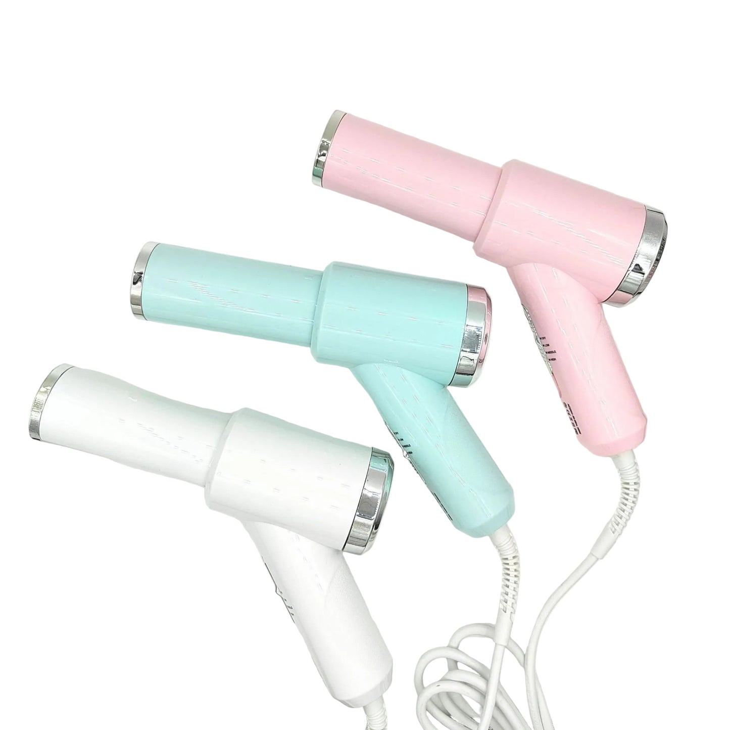 Pet hair dryer brush designed for drying and grooming dogs and cats during home grooming trio shot