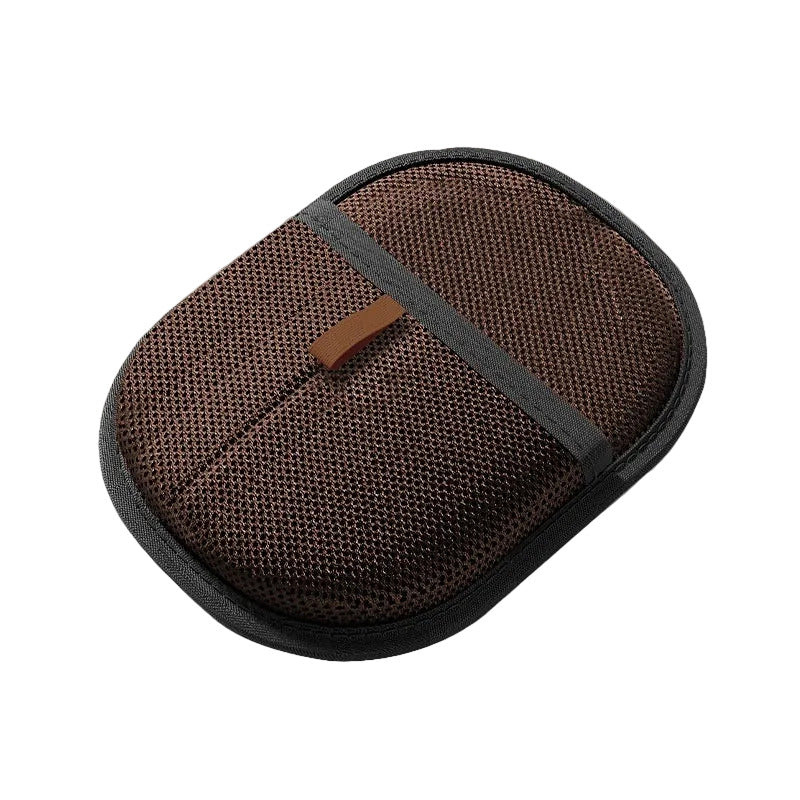 Pet hair removal gloves in dark brown color for grooming shedding and bathing dogs and cats (Color: Dark Brown)