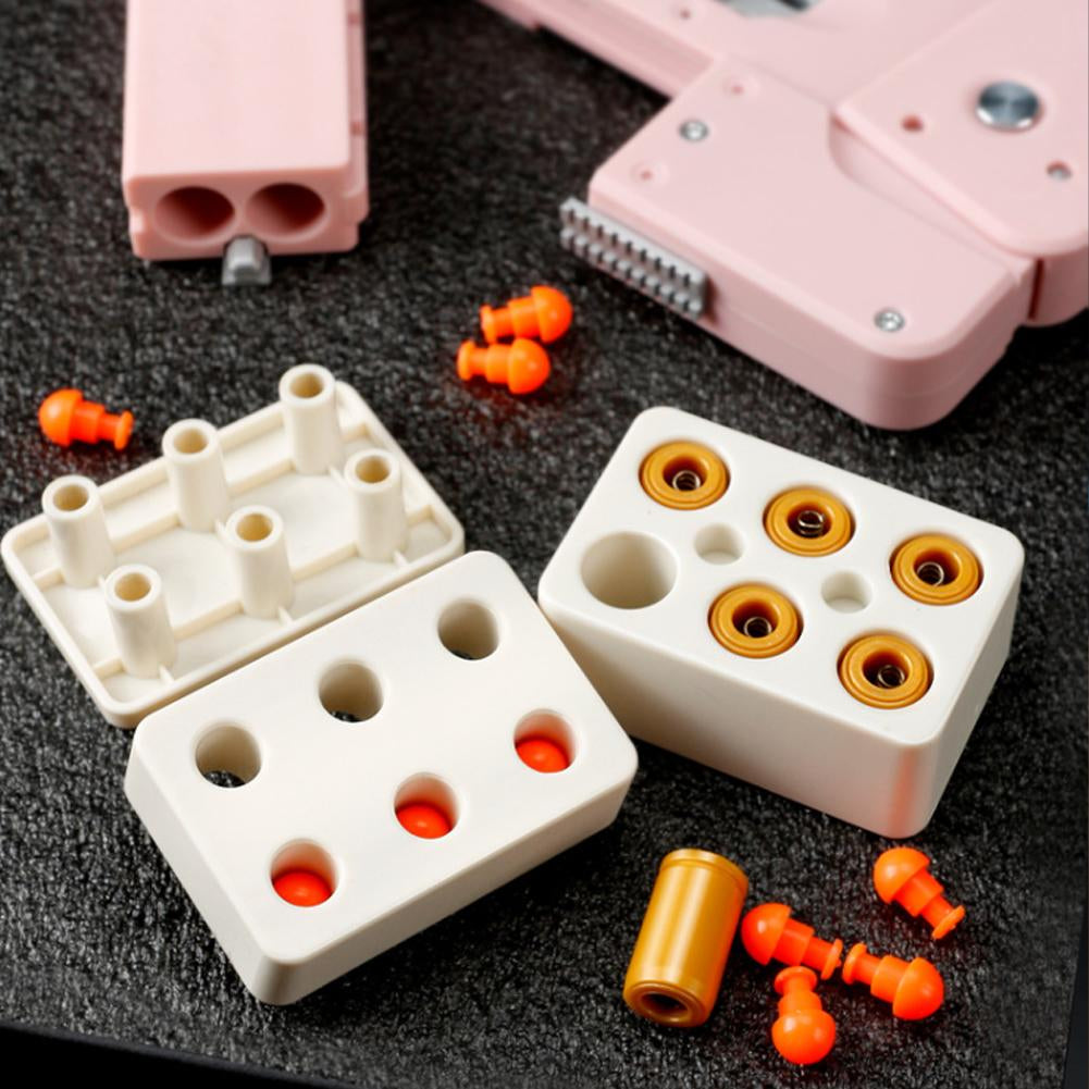 Phone style dart blaster compact transforming toy that unfolds into a fun shooting game depiction of loaders