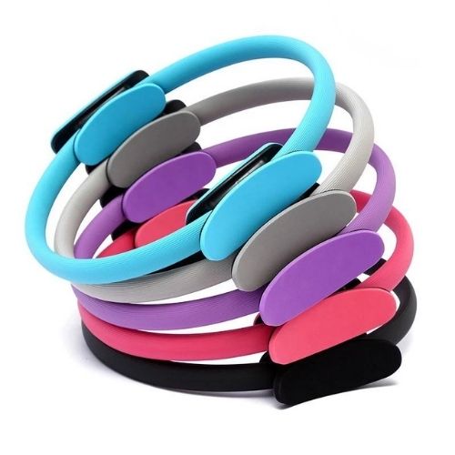 Pilates ring with foam handles for resistance training flexibility and core strengthening exercises product shot