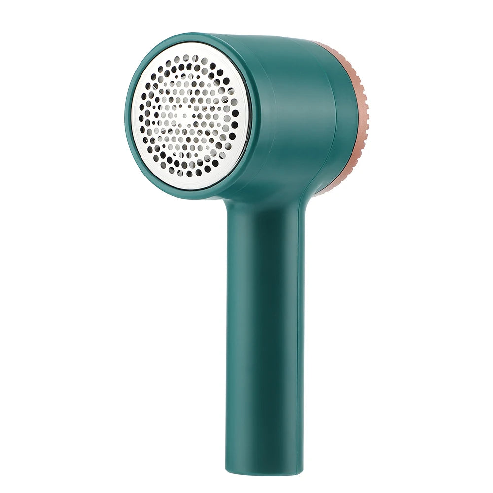 Portable fabric shaver for removing lint fuzz and pilling from clothes and furniture product shot