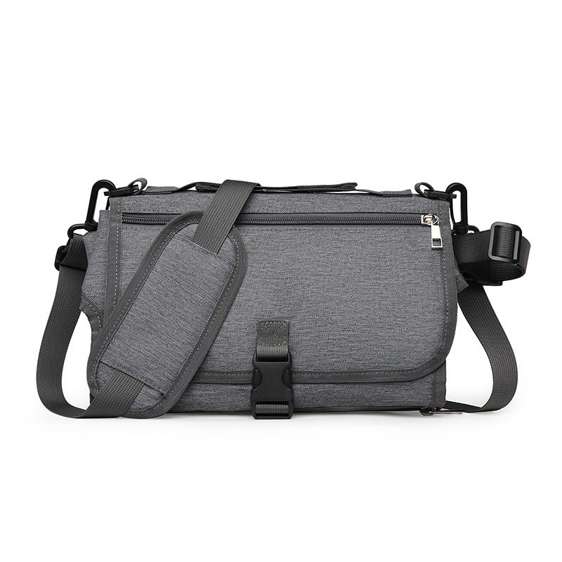 Portable folding baby diaper changing pad designed for travel, providing a clean and comfortable surface for diaper changes on the go in dark gray color (Color: Dark Gray)