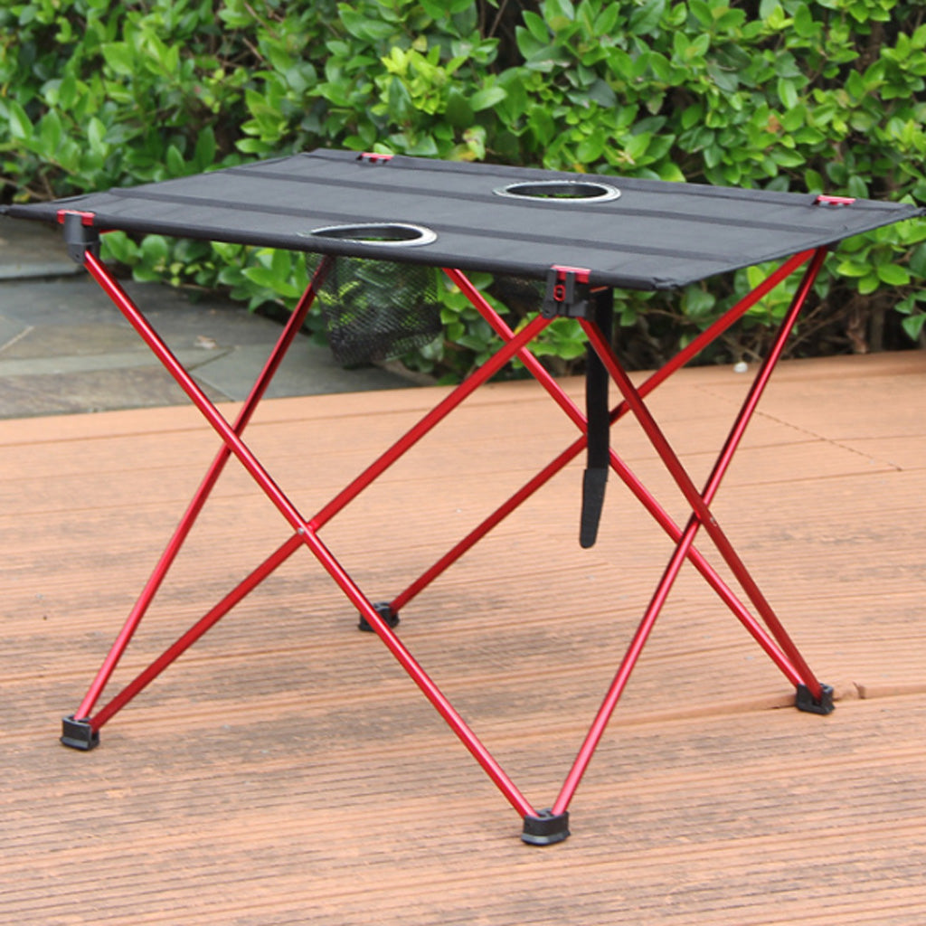 Portable folding camping table lightweight compact outdoor table for hiking picnic and travel product shot