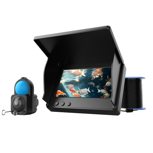 Portable fishing camera with 4.3 inch display and underwater 1080p view for spotting fish product shot