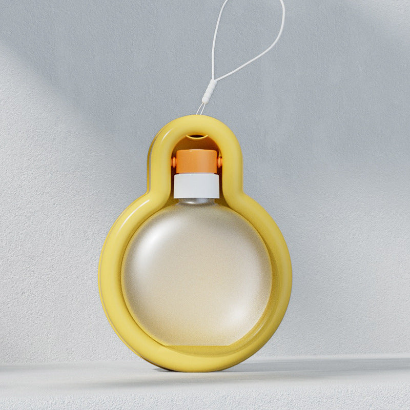Portable pet water bottle in yellow color with foldable bowl and leak-proof design for dogs and cats travel hydration (Color: Yellow)