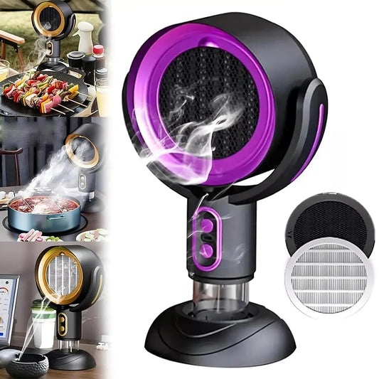 Portable range hood purifier for removing smoke odors and steam during cooking in small spaces