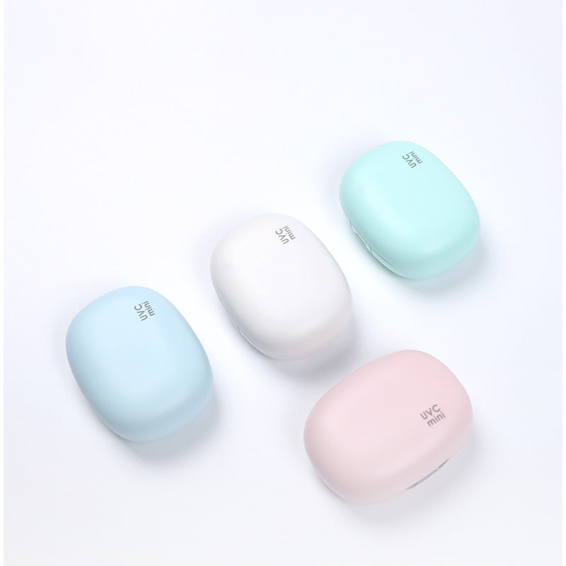 Portable UV toothbrush sanitizer case in various colors designed to help keep toothbrushes clean and protected while traveling or at home